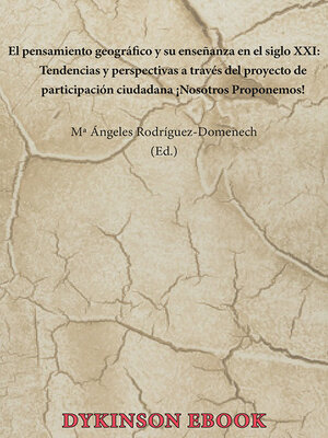cover image of El pensamiento geográfico y su enseñanza en el siglo XXI
